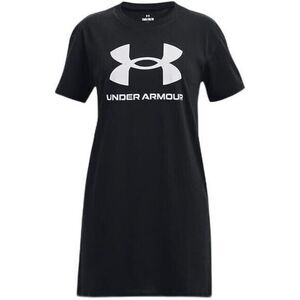 Girls' Under Armour Logo‎ Extended Short Sleeve Black YXL